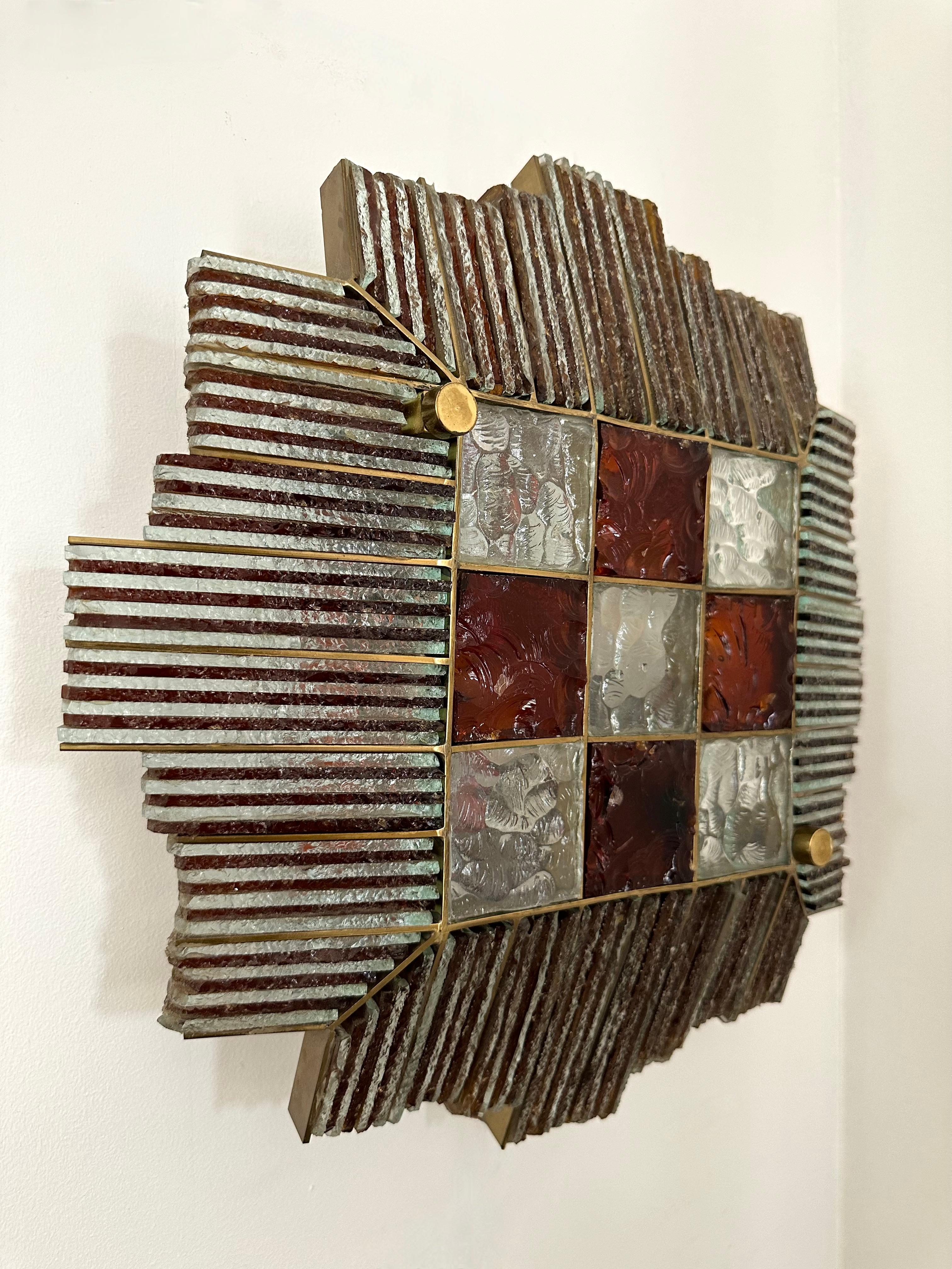 Paire d'appliques en fer forgé martelé de Biancardi Jordan, Italie, 1970 en vente 5