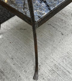 Pair of Hammered Iron Side Tables