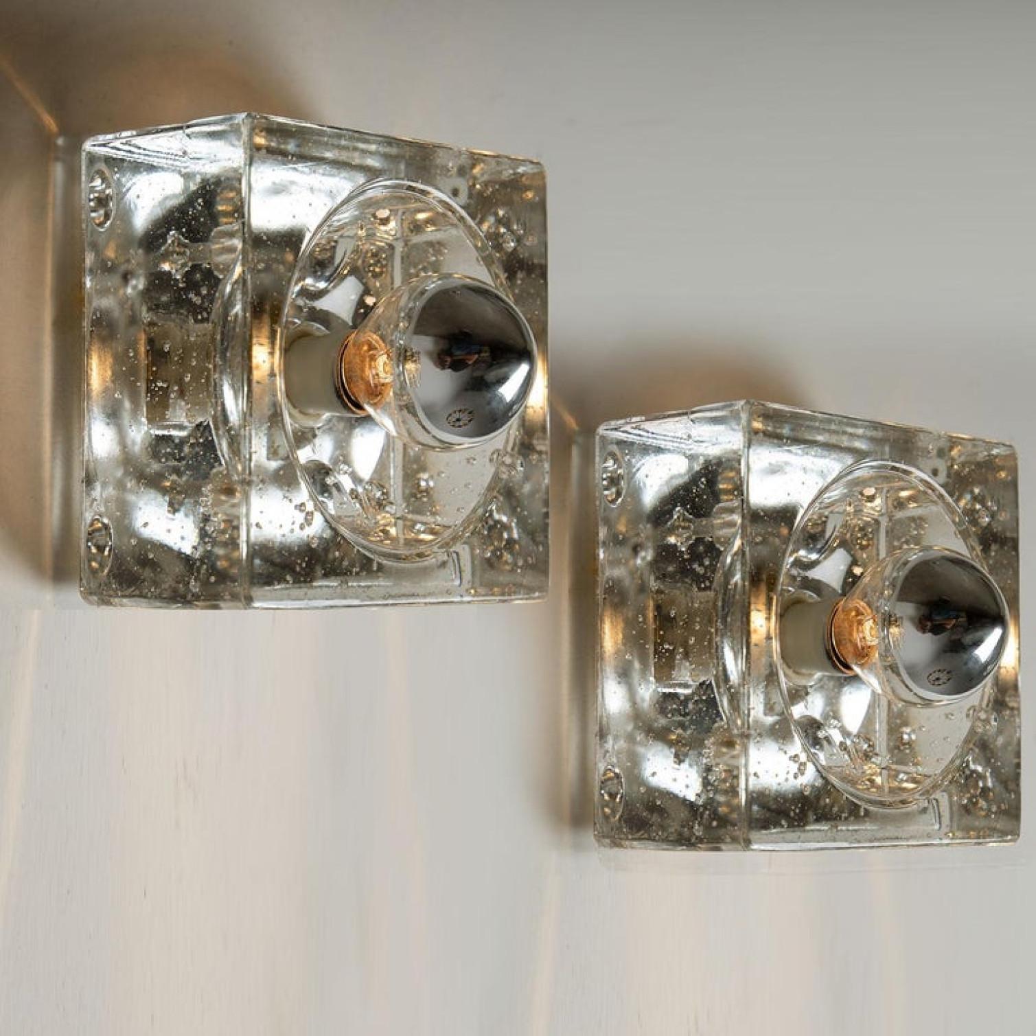 Pair of Hand Blown Table, Wall or Ceiling Lights, Austria, 1960 For Sale 1