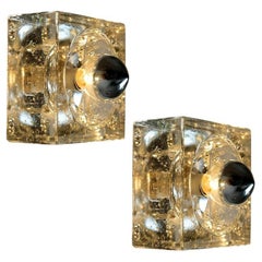 Pair of Hand Blown Table, Wall or Ceiling Lights, Austria, 1960