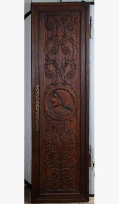 Pair of Hand Carved Armoire Doors