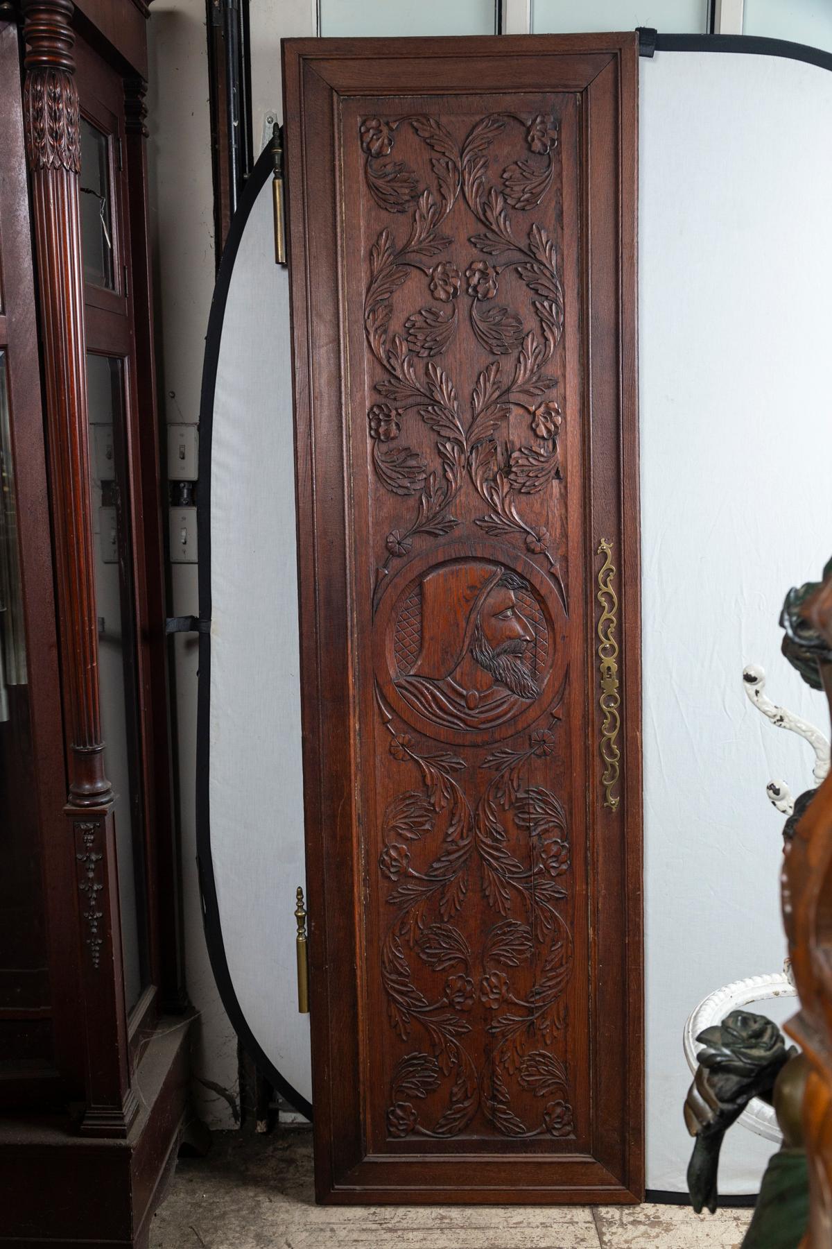 18th Century Pair of Hand Carved Armoire Doors For Sale