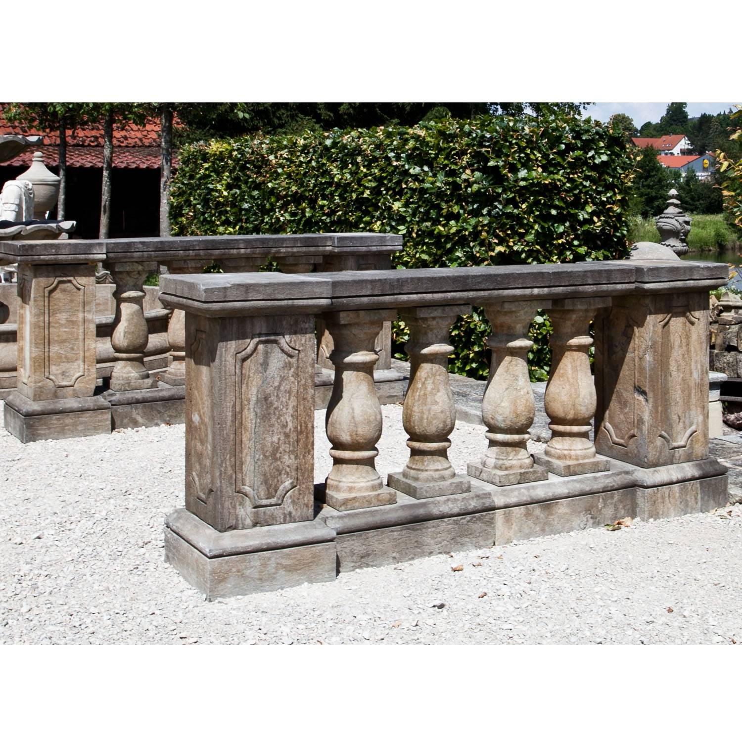 Pair of Hand-Carved Balustrades, 21st Century In Excellent Condition In Greding, DE