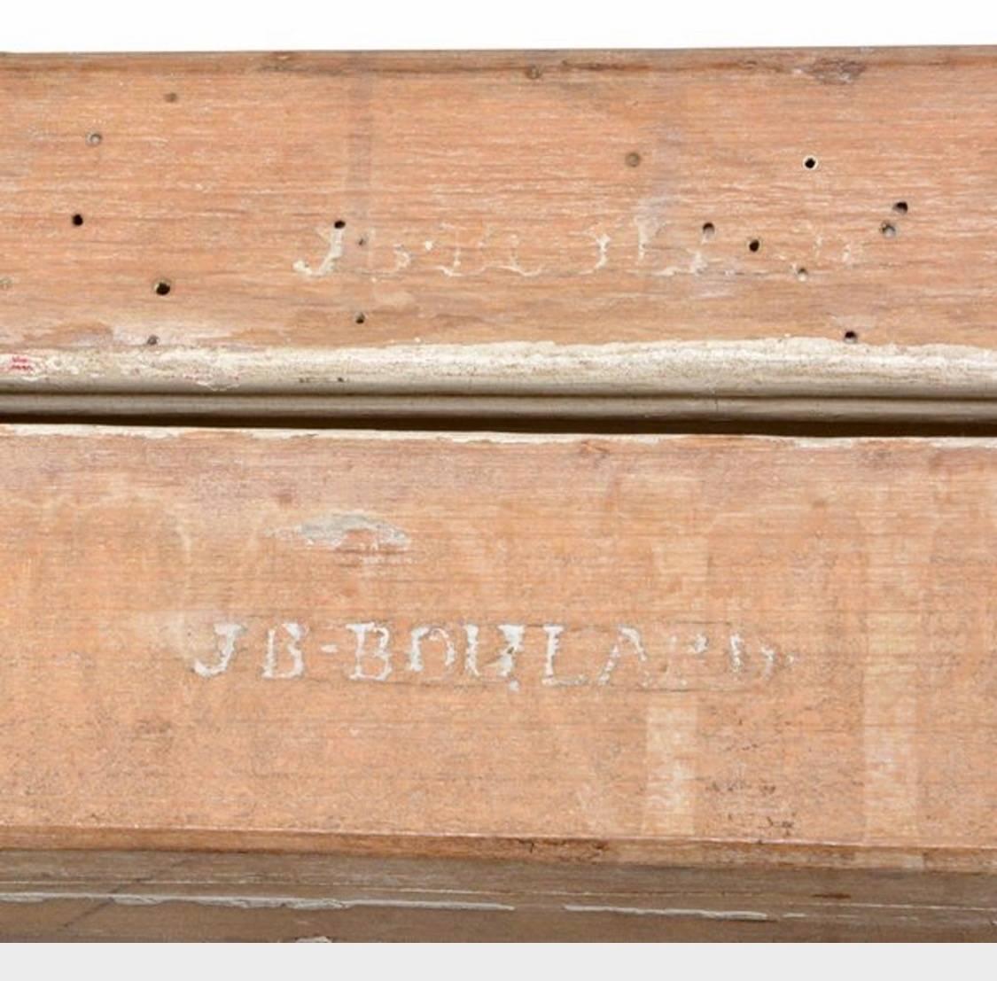 XVIIIe siècle Paire de lits Louis XVI français sculptés à la main par J.B. Peinture d'origine Boulard, années 1700 en vente