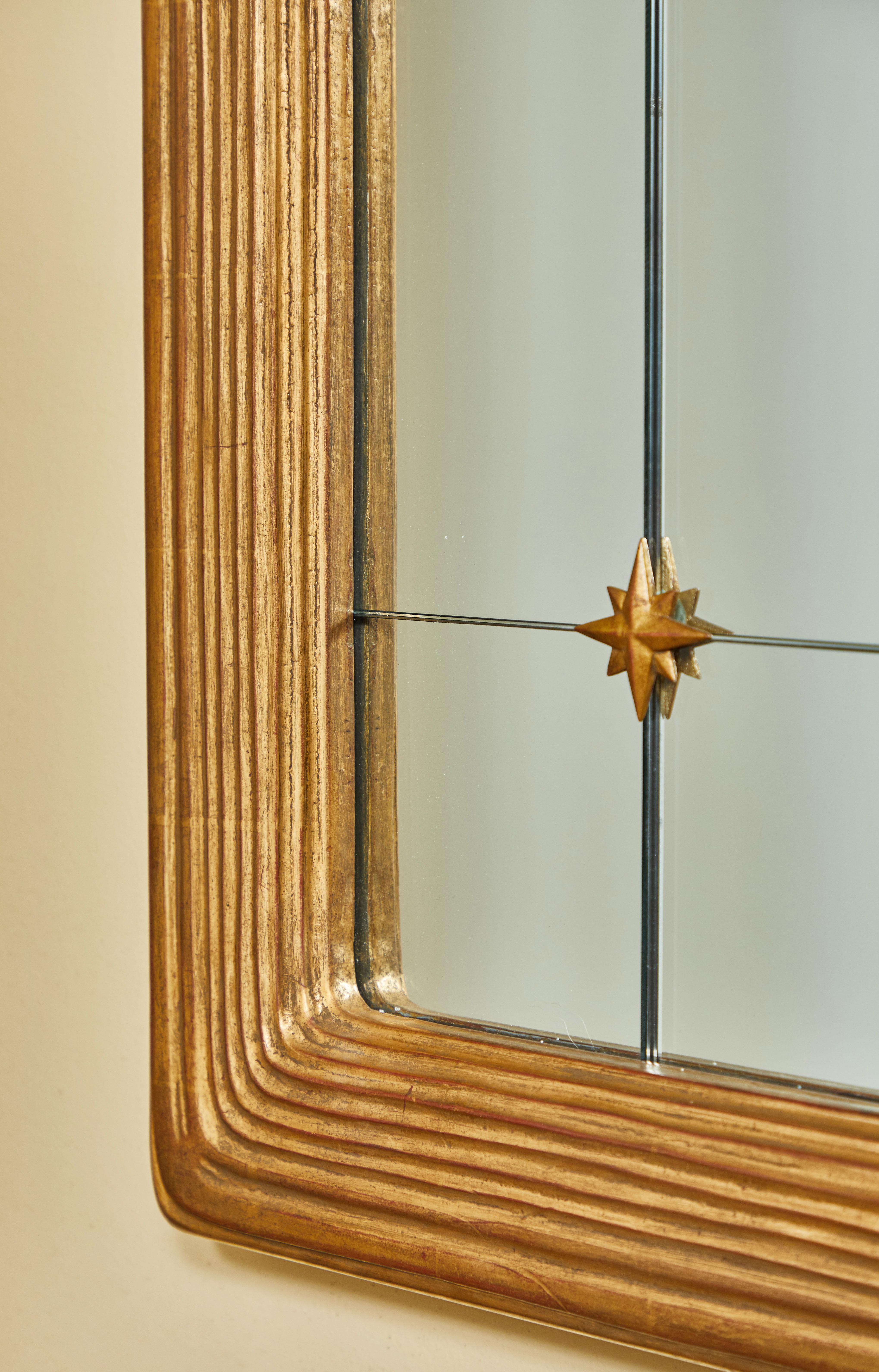 Pair of Hand-Carved Gilded Mirrors 