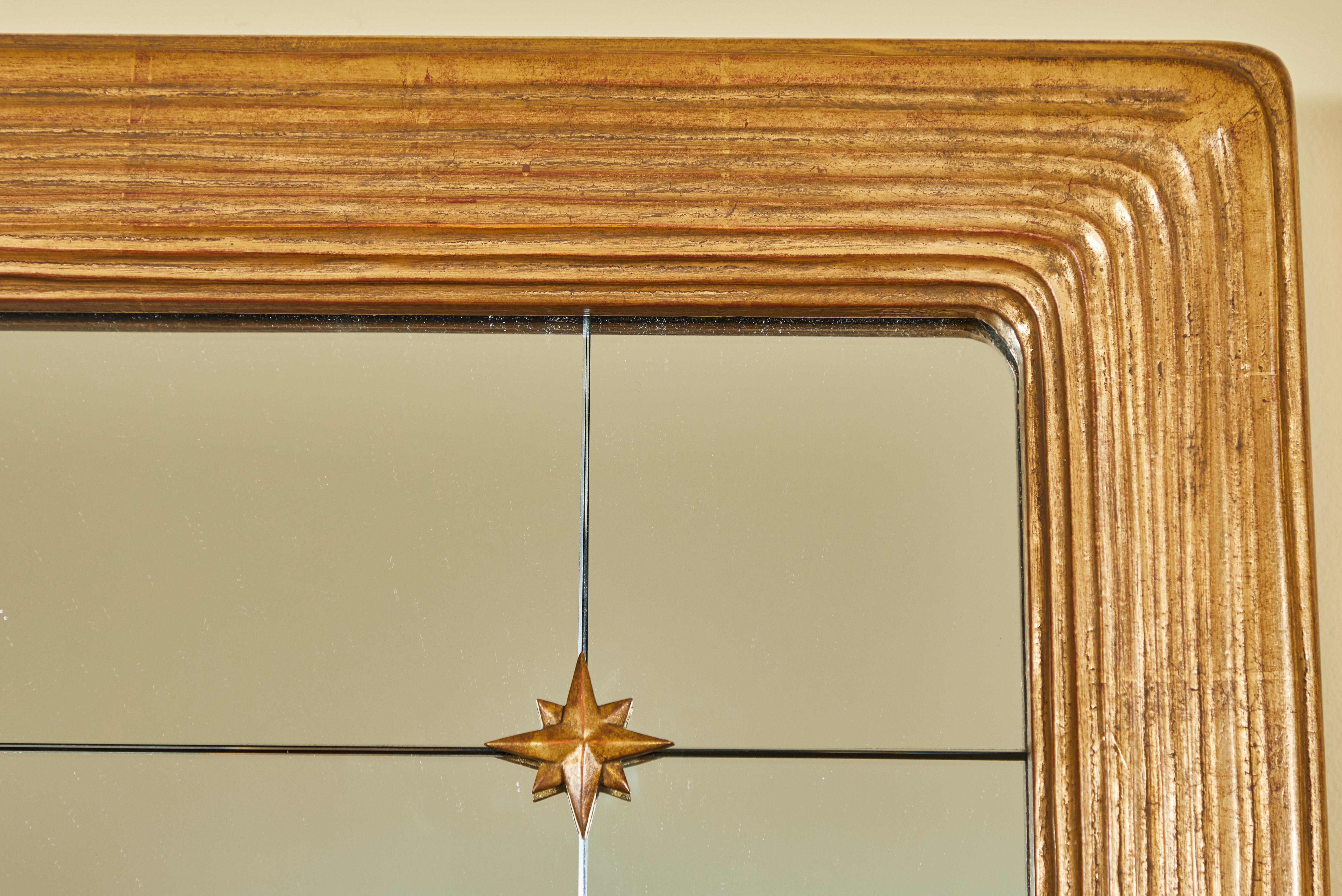 Pair of Hand-Carved Gilded Mirrors 