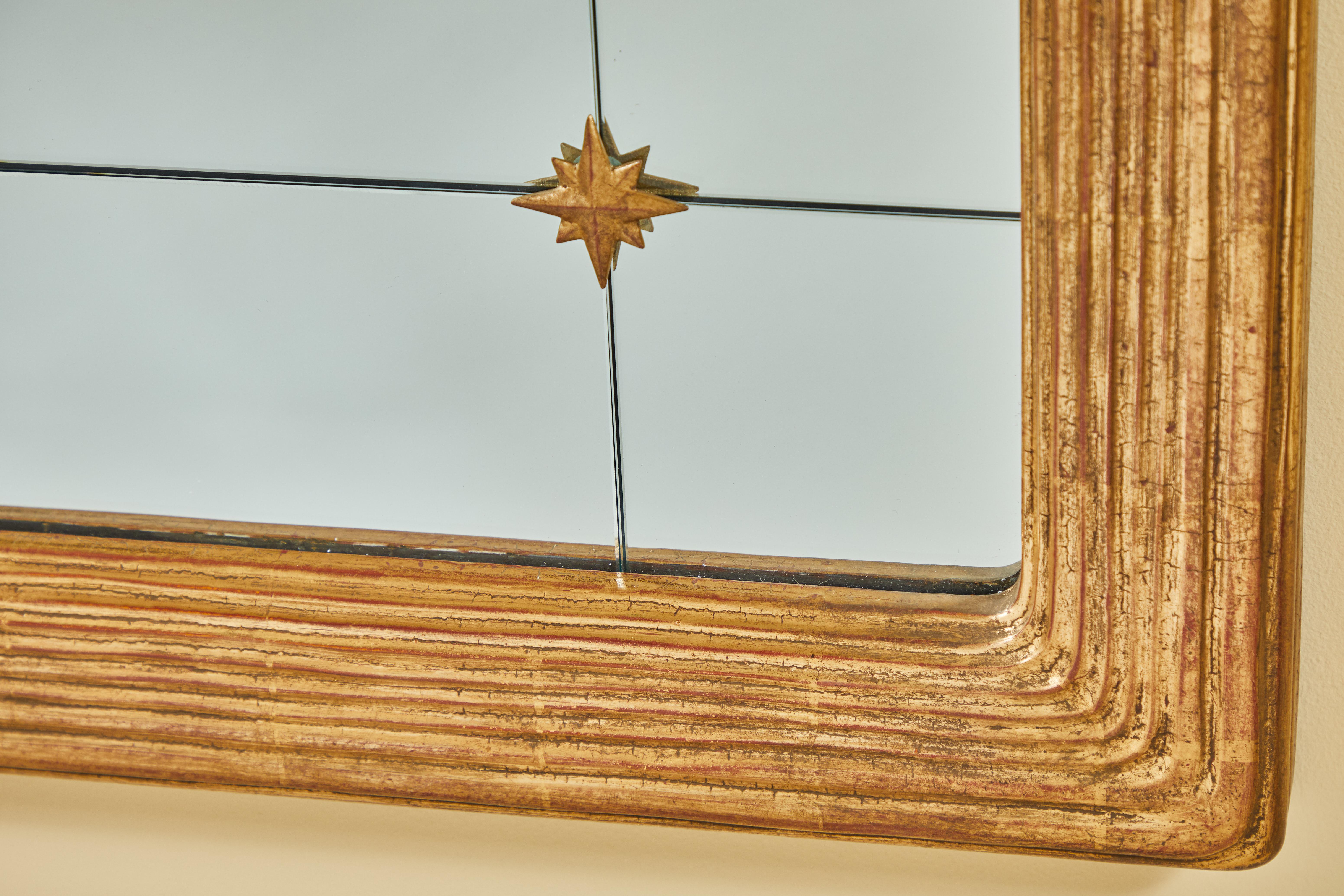 American Pair of Hand-Carved Gilded Mirrors 