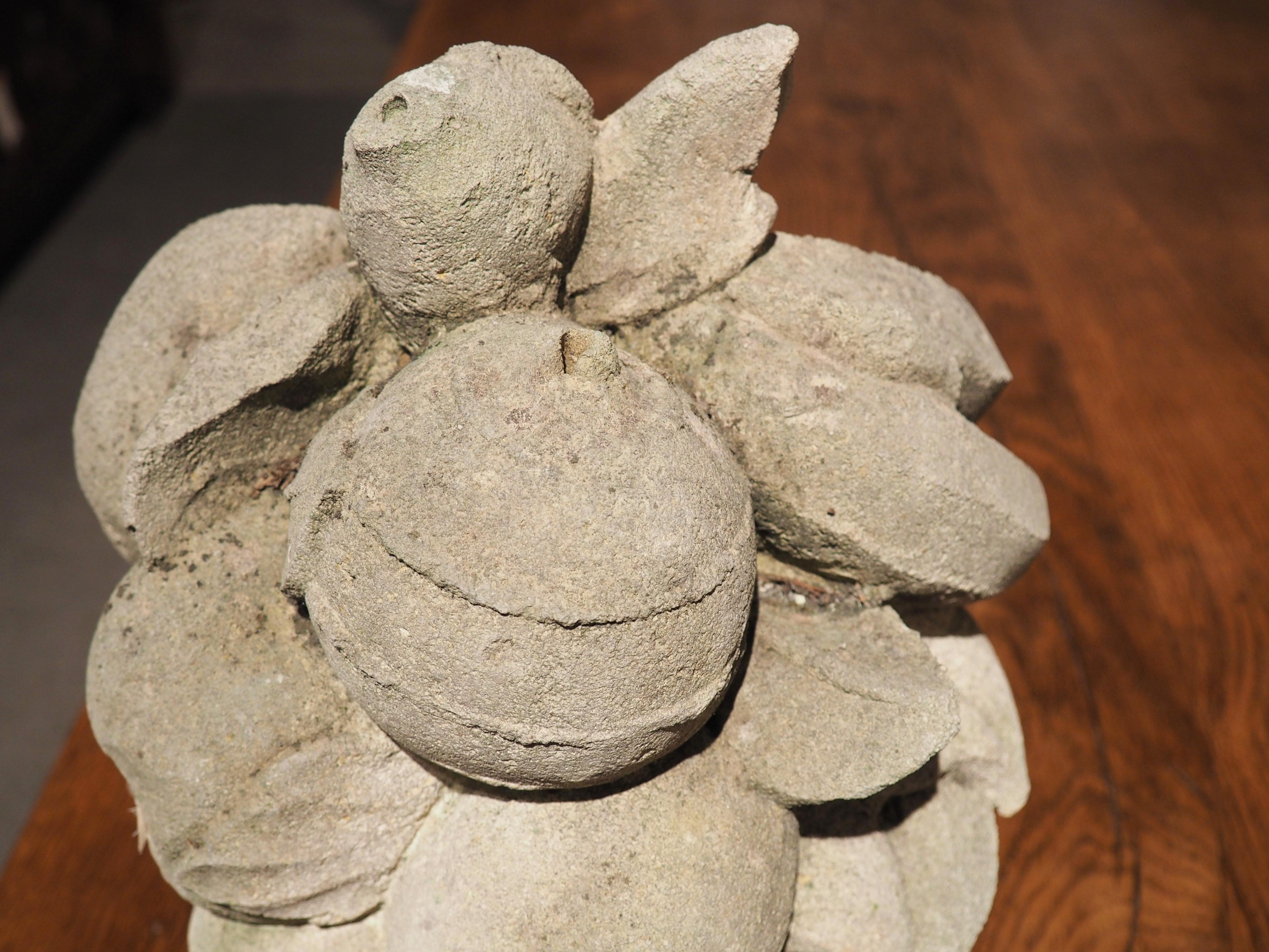 Pair of Hand Carved Italian Limestone Fruit Baskets 6