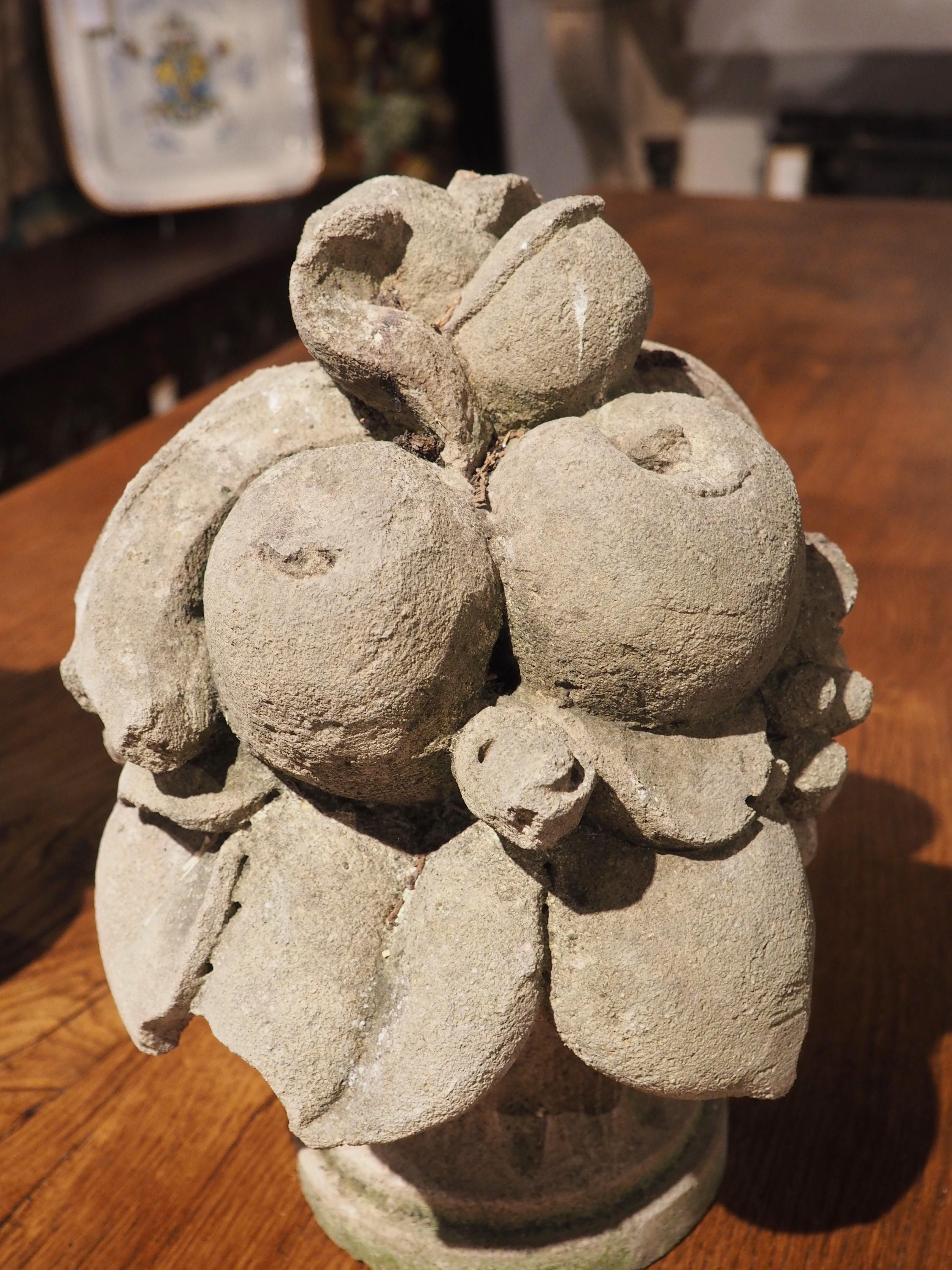 Pair of Hand Carved Italian Limestone Fruit Baskets 9