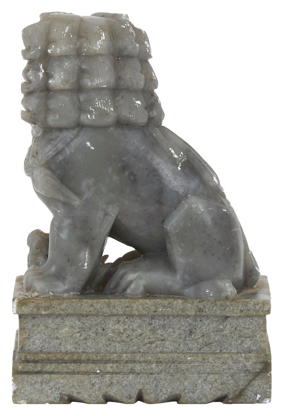 Pair of Hand Carved Jade Chinese Foo Dogs 3