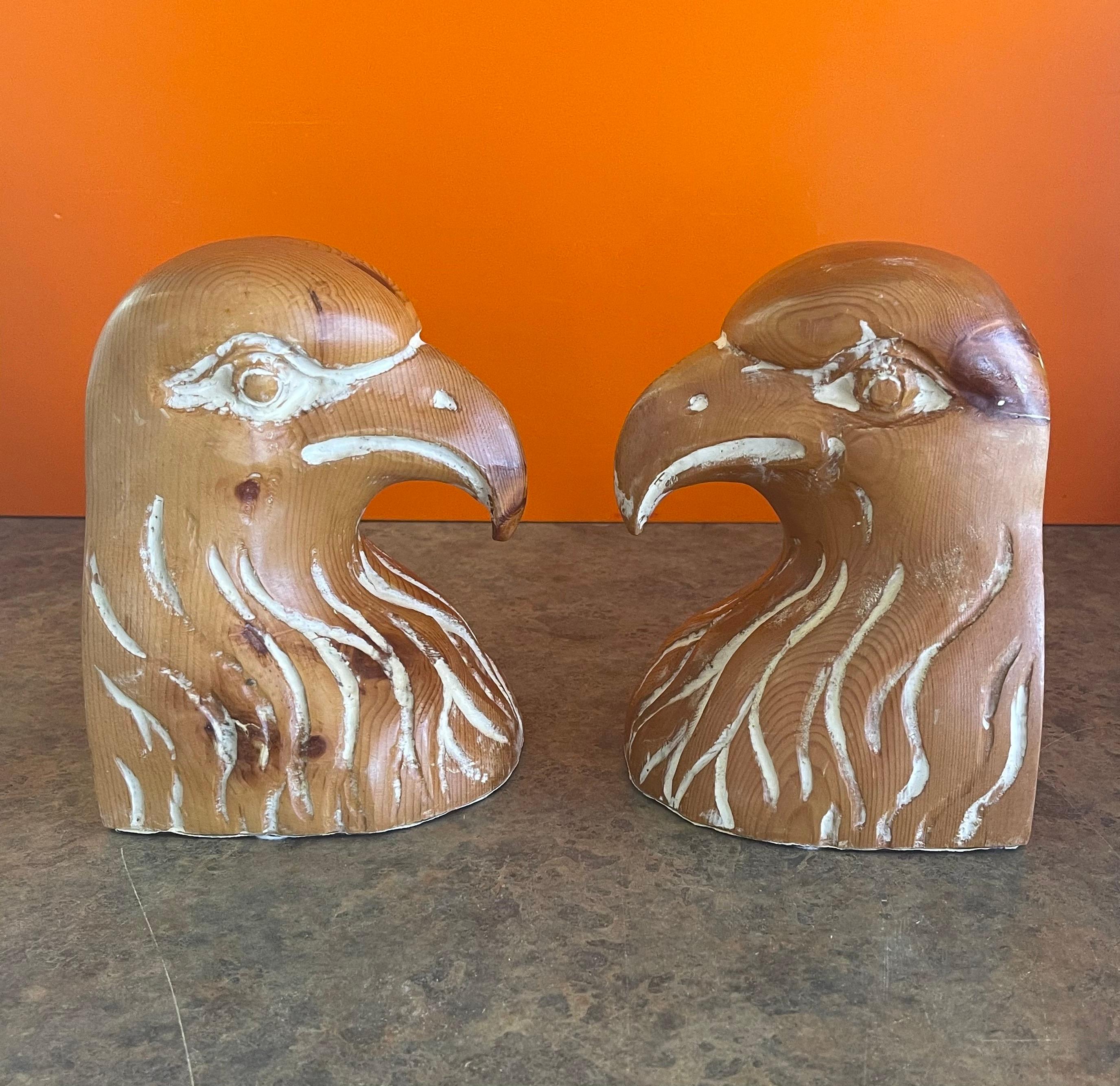carved eagle head