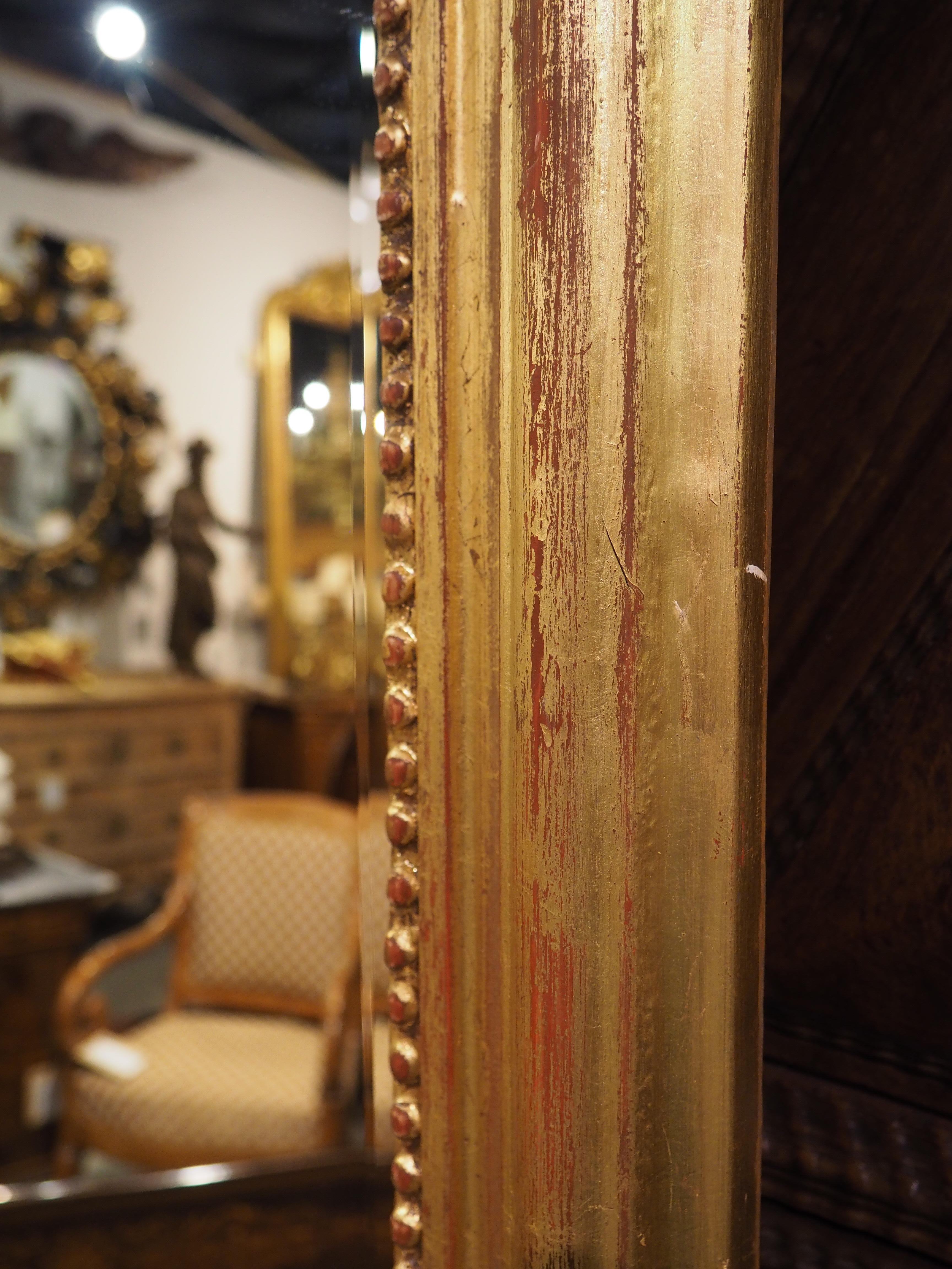 Pair of Hand Carved Louis Philippe Style Dressing Mirrors with Beveled Glass 6