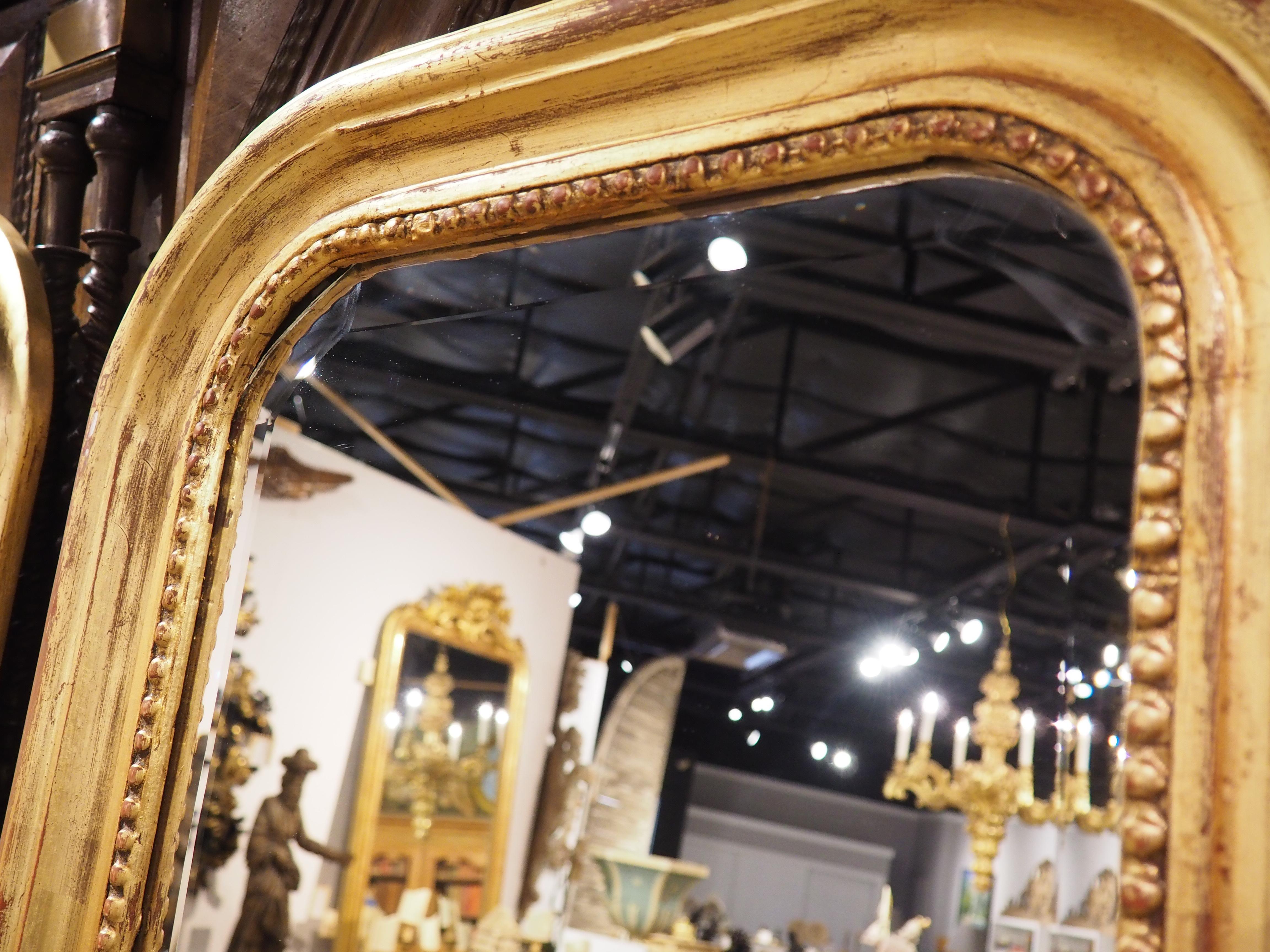 Pair of Hand Carved Louis Philippe Style Dressing Mirrors with Beveled Glass 7