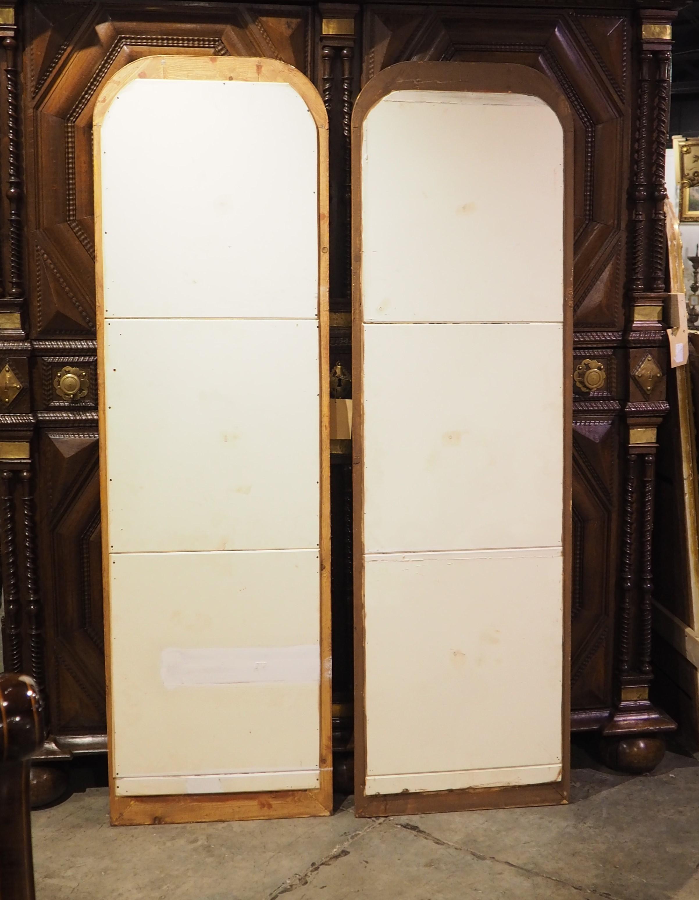 Pair of Hand Carved Louis Philippe Style Dressing Mirrors with Beveled Glass 9