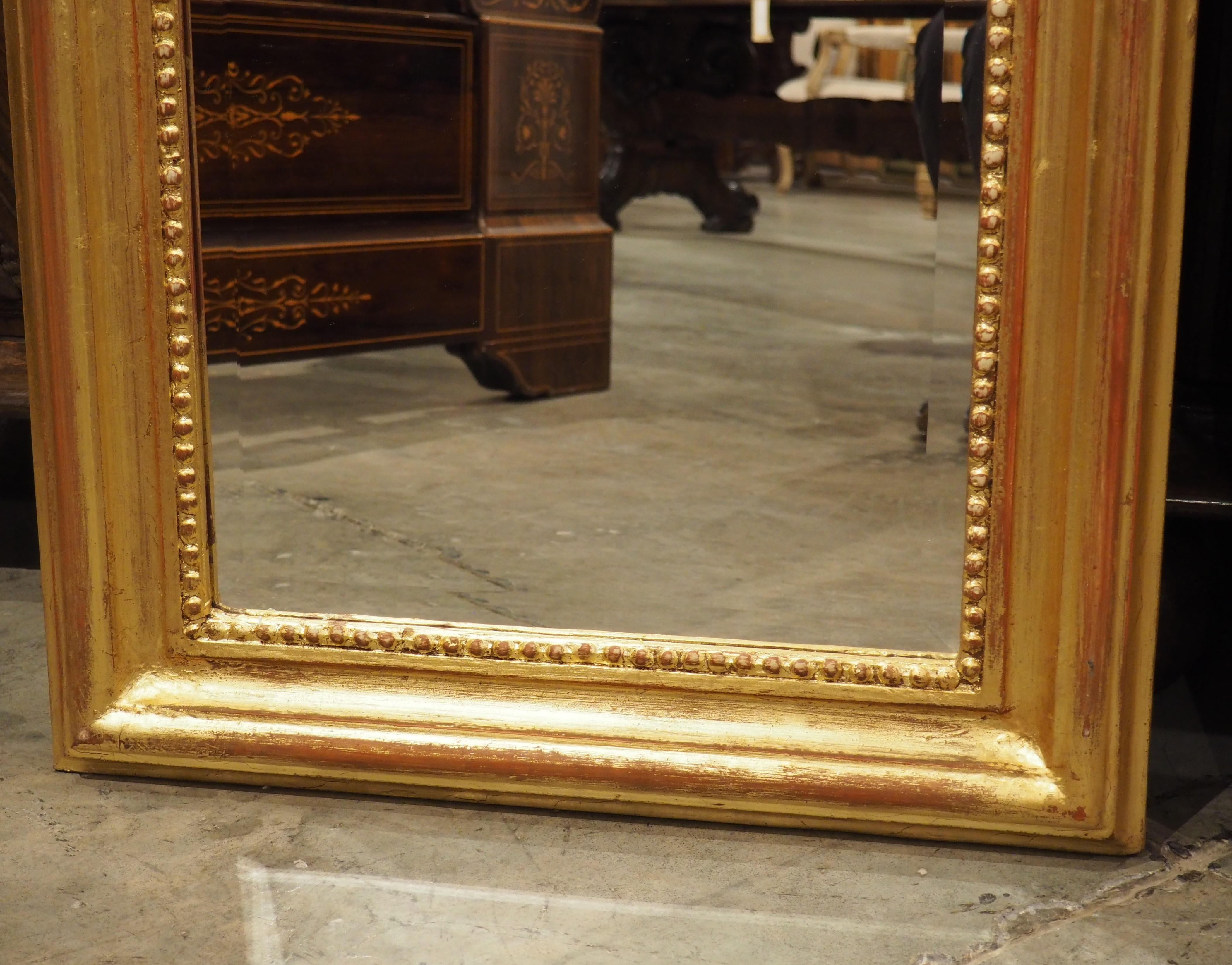 Pair of Hand Carved Louis Philippe Style Dressing Mirrors with Beveled Glass 1