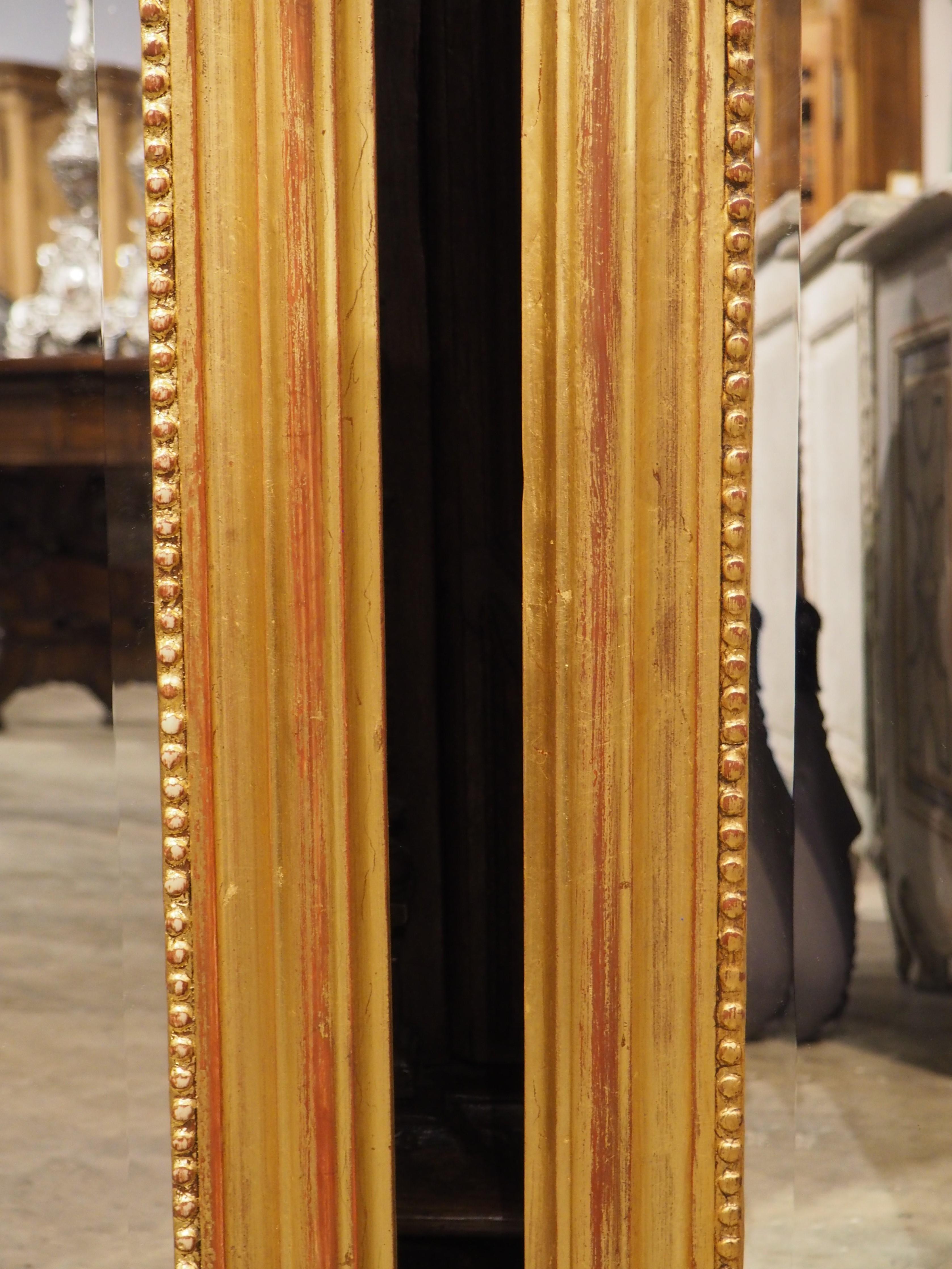 Pair of Hand Carved Louis Philippe Style Dressing Mirrors with Beveled Glass 2