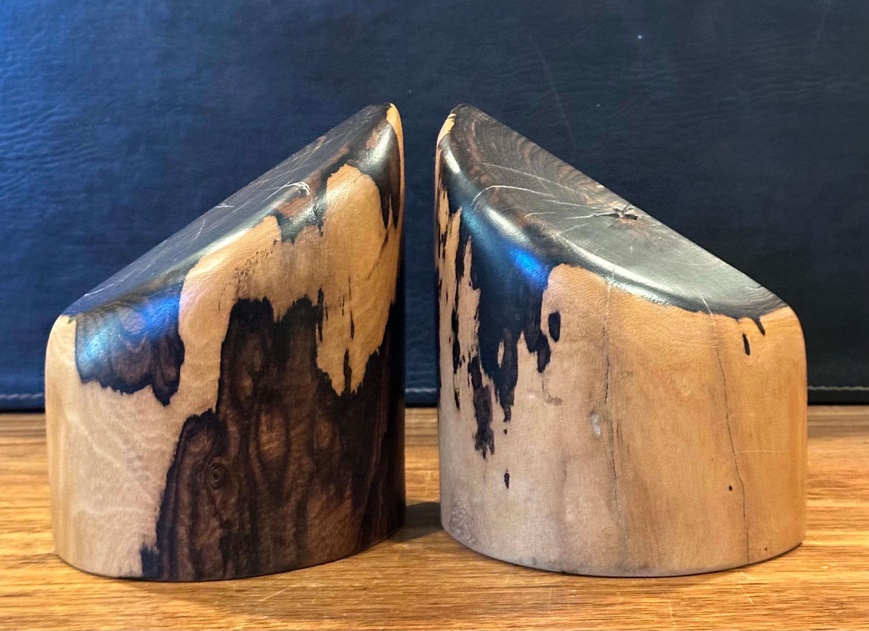 Pair of Hand Carved Modern Mexican Cocobolo Wood Bookends by Don Shoemaker For Sale 7