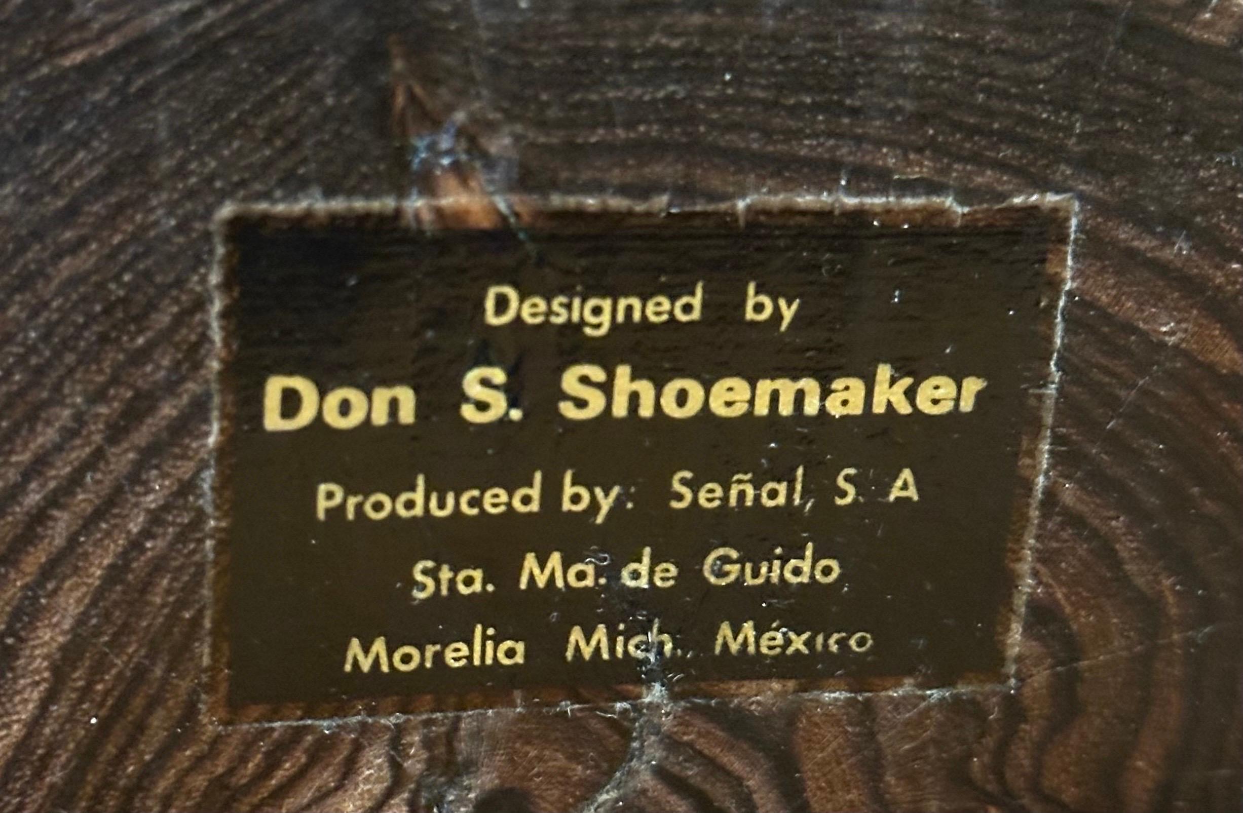 Pair of Hand Carved Modern Mexican Cocobolo Wood Bookends by Don Shoemaker For Sale 11