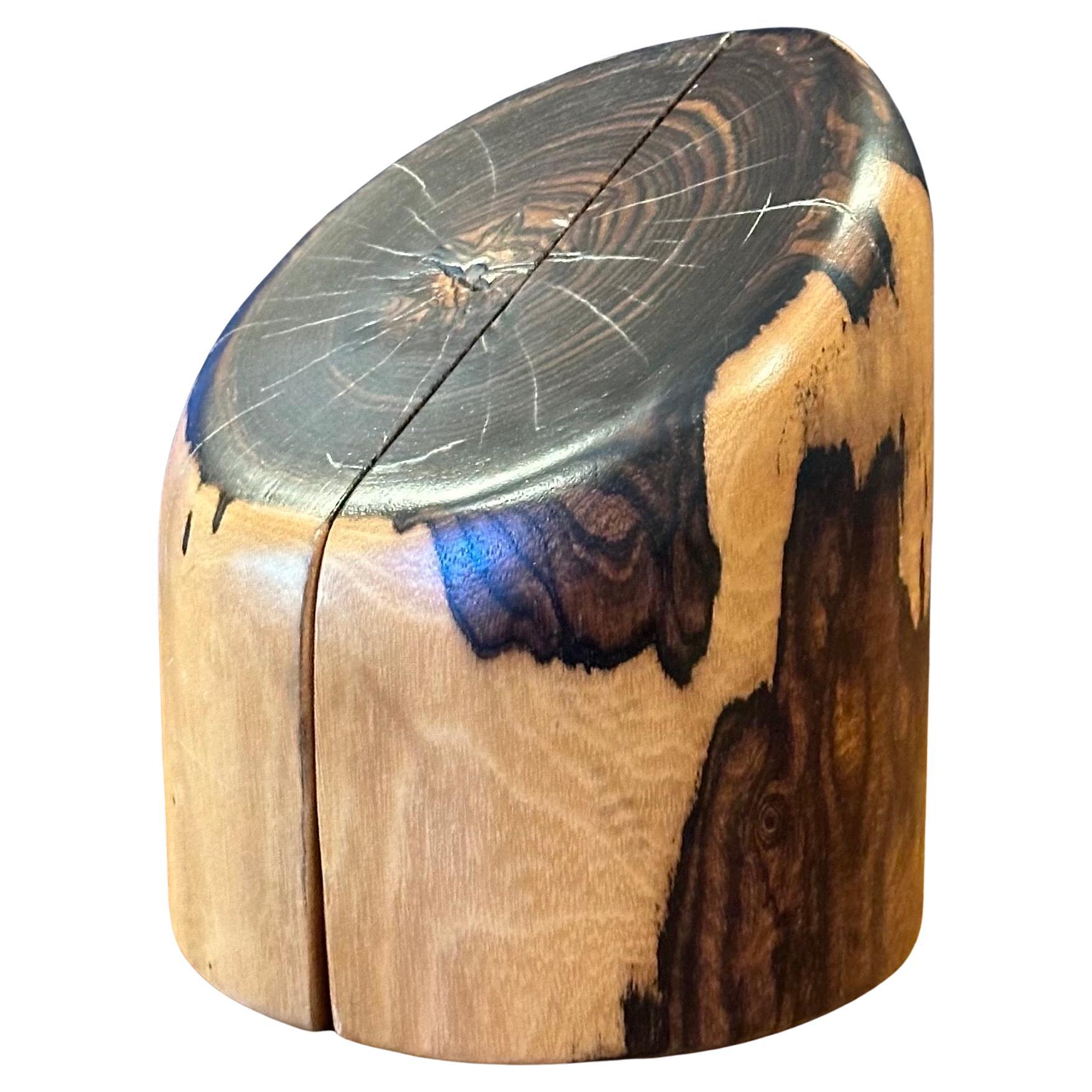 20th Century Pair of Hand Carved Modern Mexican Cocobolo Wood Bookends by Don Shoemaker For Sale
