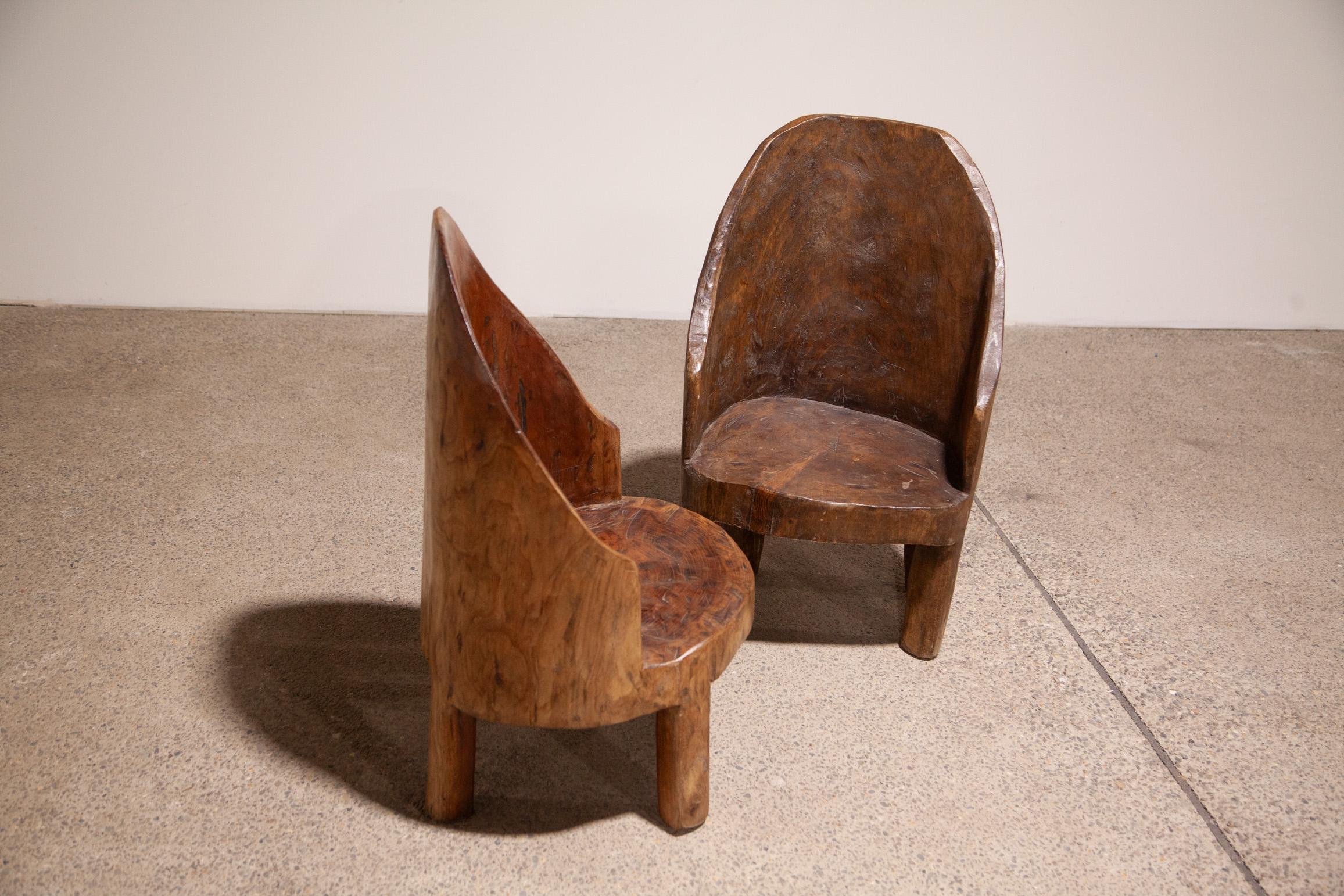 Legno massiccio Coppia di sedie 