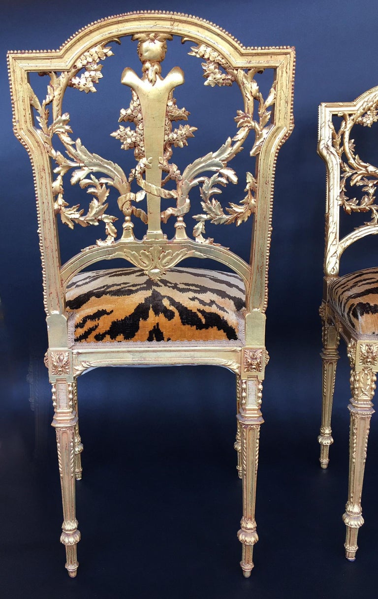 Pair of Hand Carved Wood Chairs at 1stDibs carved chairs for sale