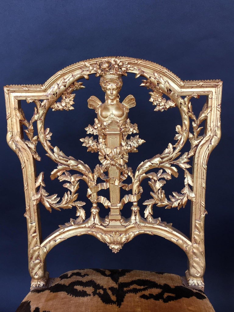 Pair of Hand Carved Wood Chairs at 1stDibs carved chairs for sale