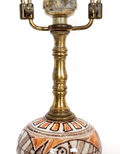 Pair of Hand Glazed Hen & Rooster Table Lamps