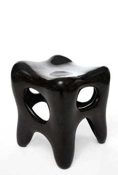 Hand-Lacquered Sculpted Stools by Jacques Jarrige, 2006