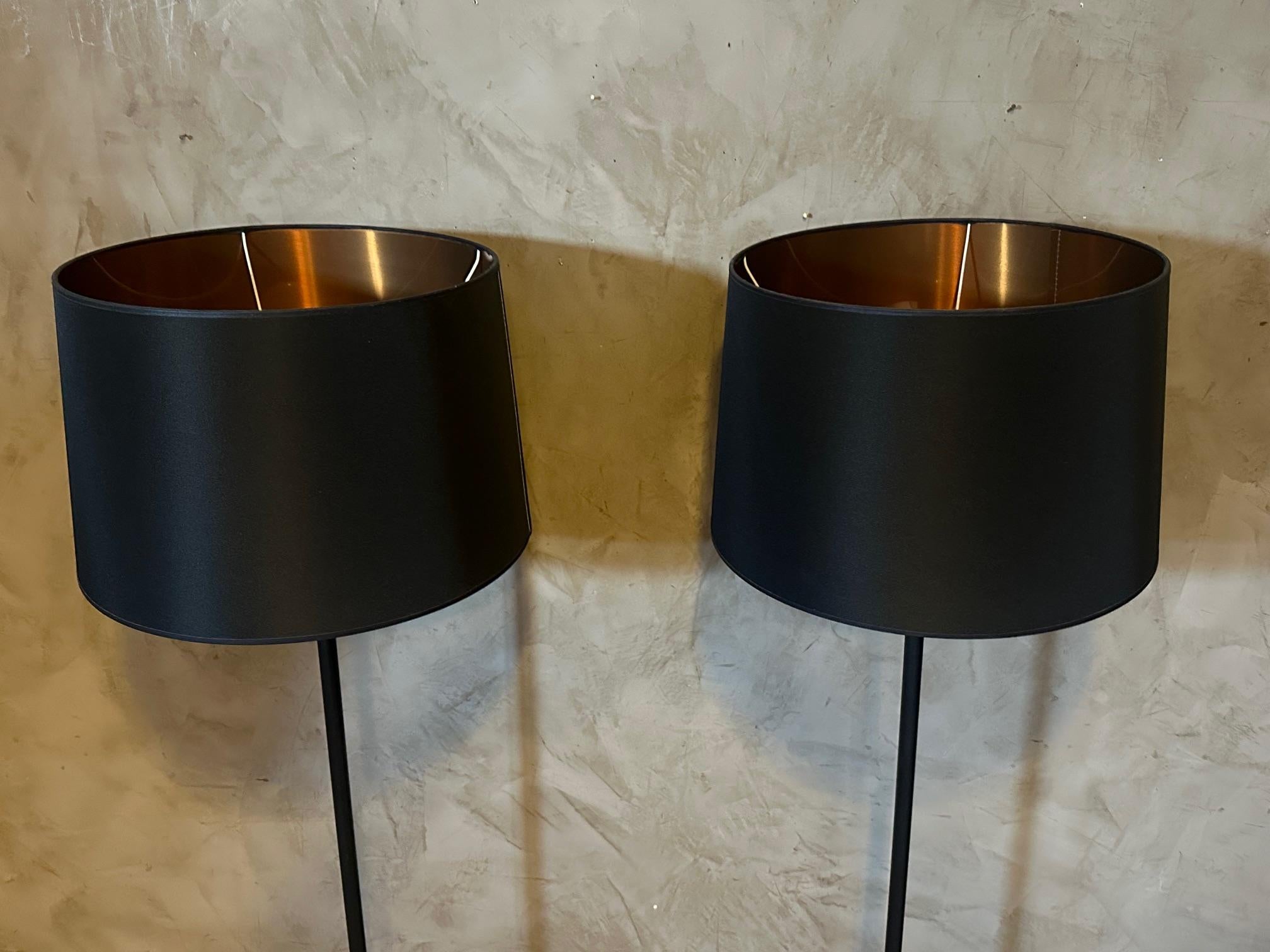 Pair of Hand Made Floor Lamp For Sale 4