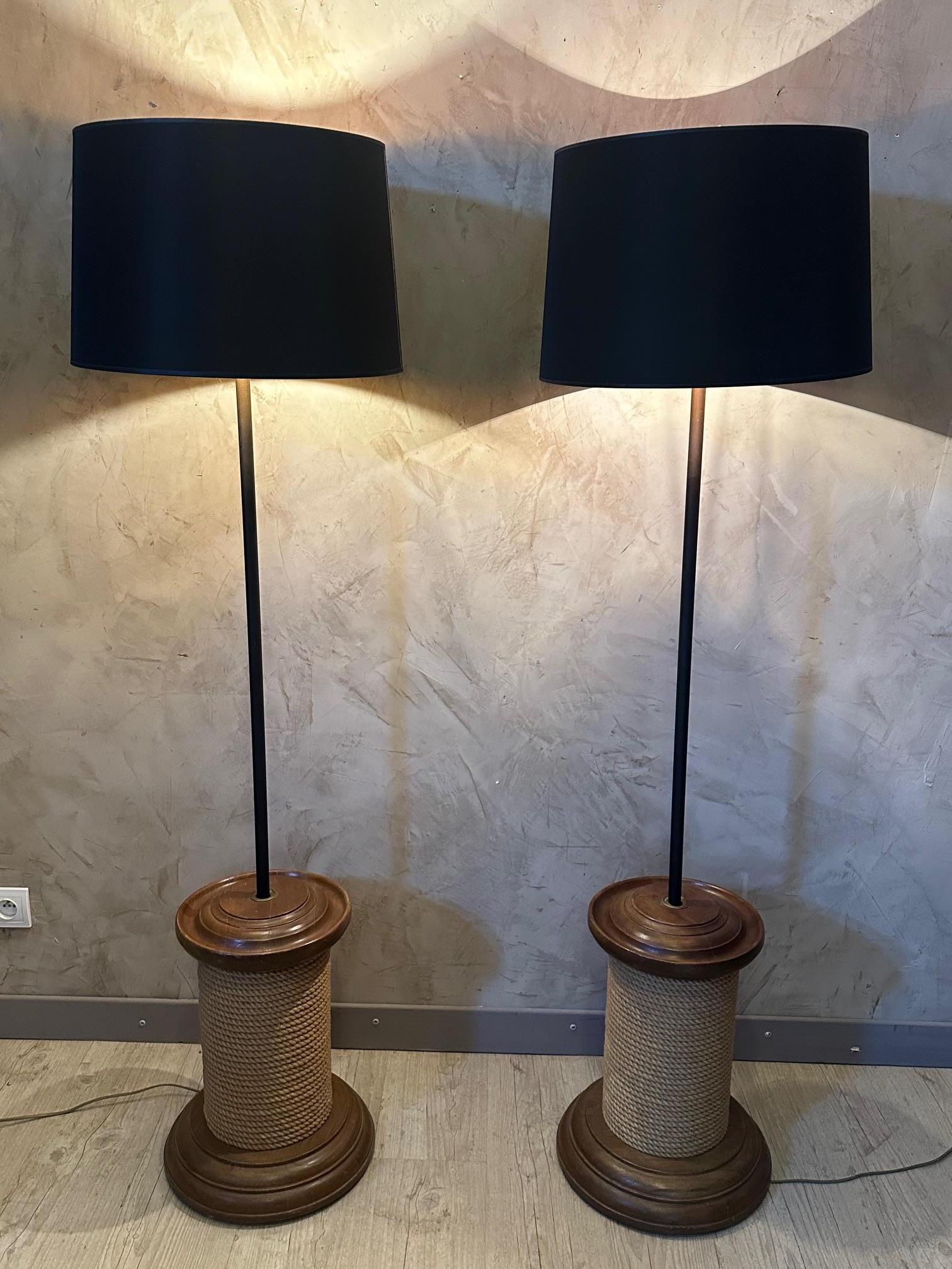 Pair of Hand Made Floor Lamp For Sale 5