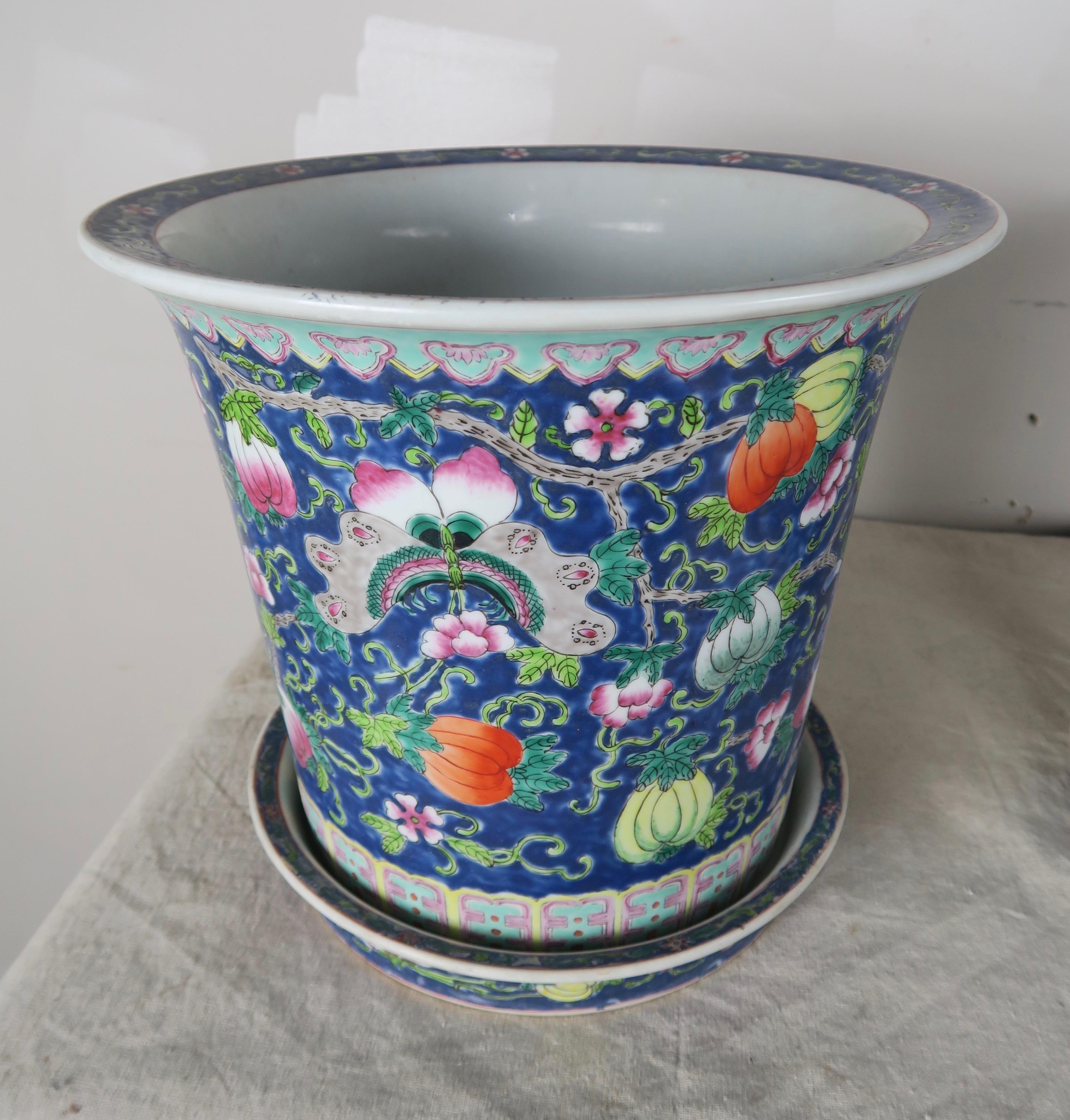 Other Pair of Hand Painted Ceramic Pots