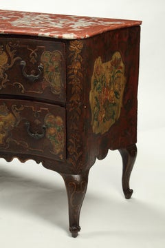 Pair of Hand Painted Commodes, 18th Century Italian (Venetian)