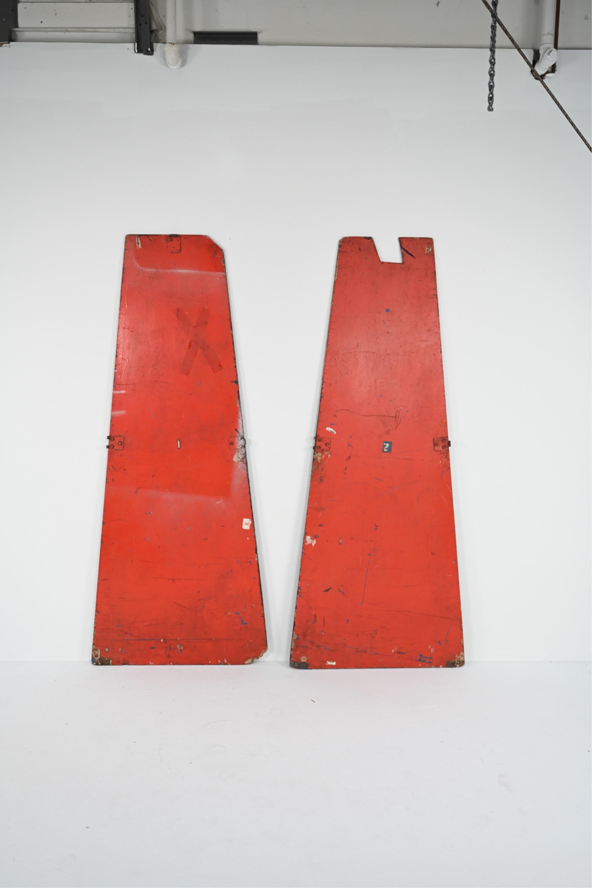 Pair of Hand Painted Early Carnival Rounding Boards For Sale 2