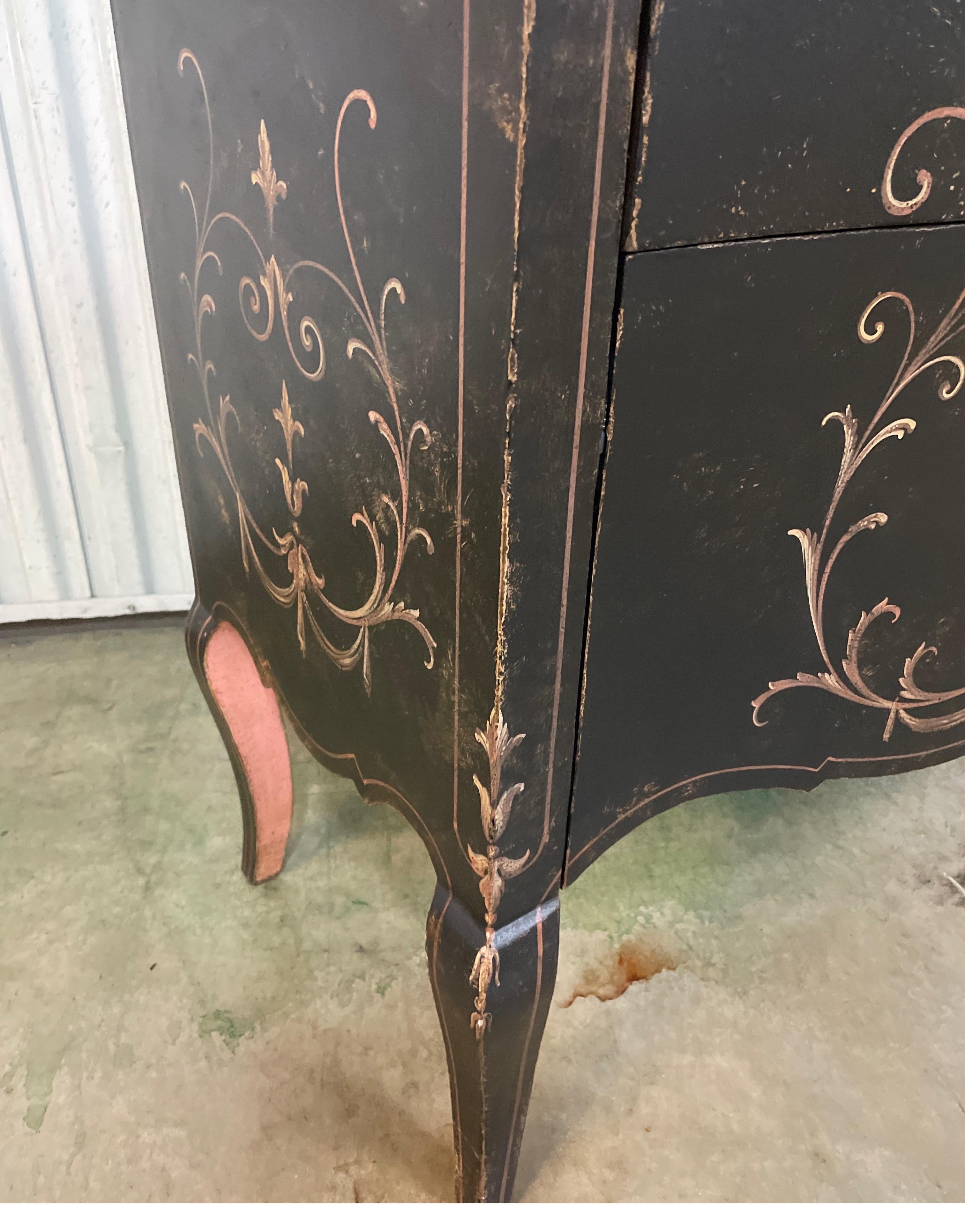 Pair of Hand Painted Italian Cabinets by Patina 7