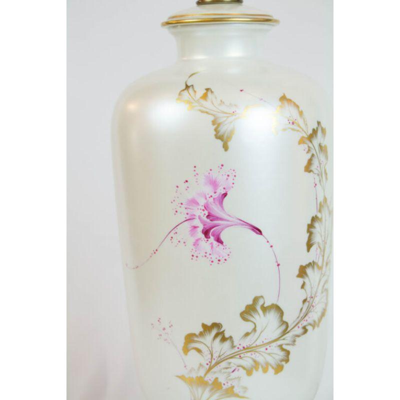 Early 20th Century Pair of Hand Painted Table Lamps For Sale 3
