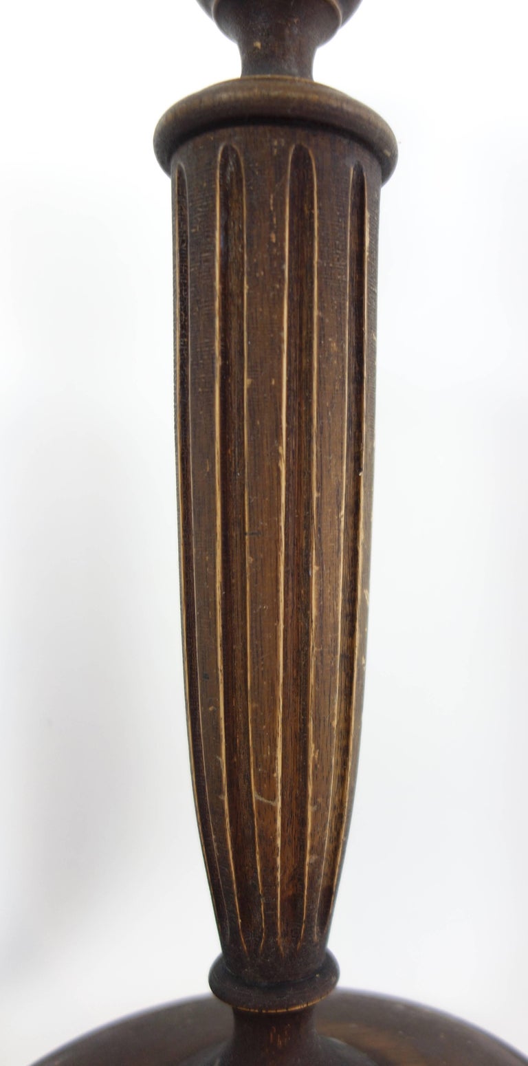 Pair of HandTurned American Walnut Candlesticks For Sale at 1stDibs