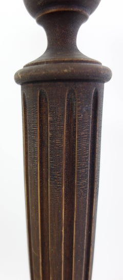 Pair of Hand-Turned American Walnut Candlesticks