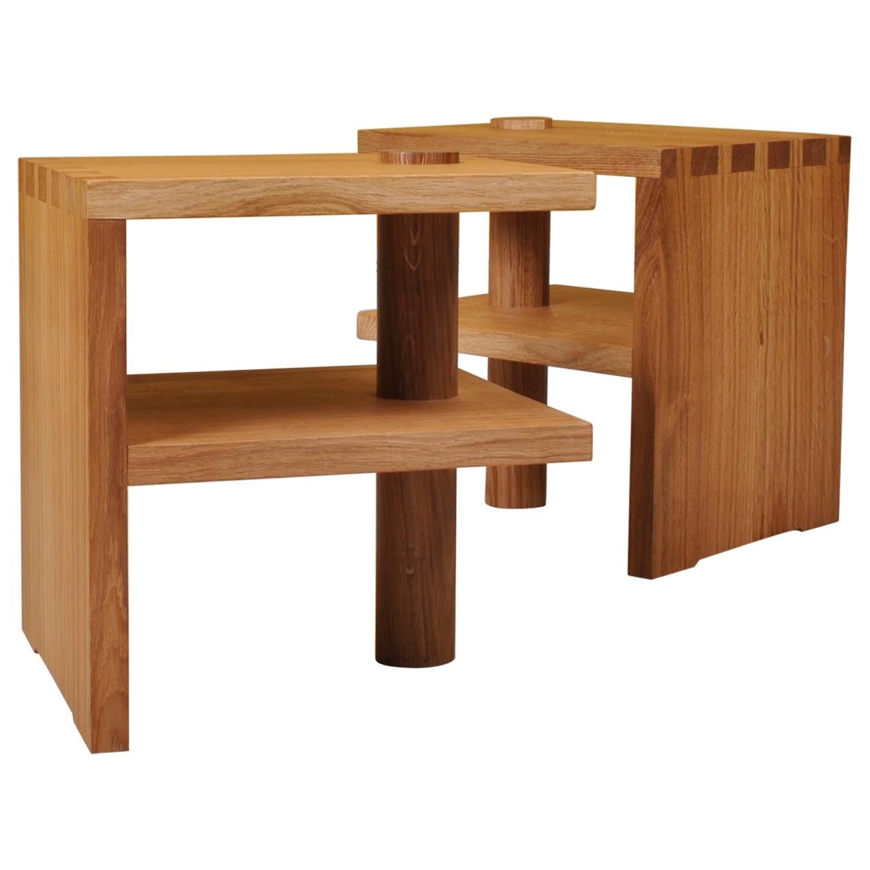 Pair of Architectural Side Tables For Sale at 1stDibs