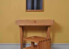 Pair of Handcrafted Architectural Oak Stools