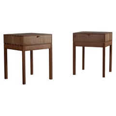 Pair of Handcrafted English Oak Drawer Nightstands by SUM Furniture