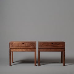 Pair of Handcrafted Night Stands, Bedside Tables