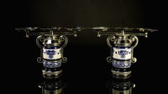 Pair of Handmade Candlesticks and Ceramica
