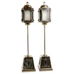 Pair of Handmade Candlesticks and Ceramica