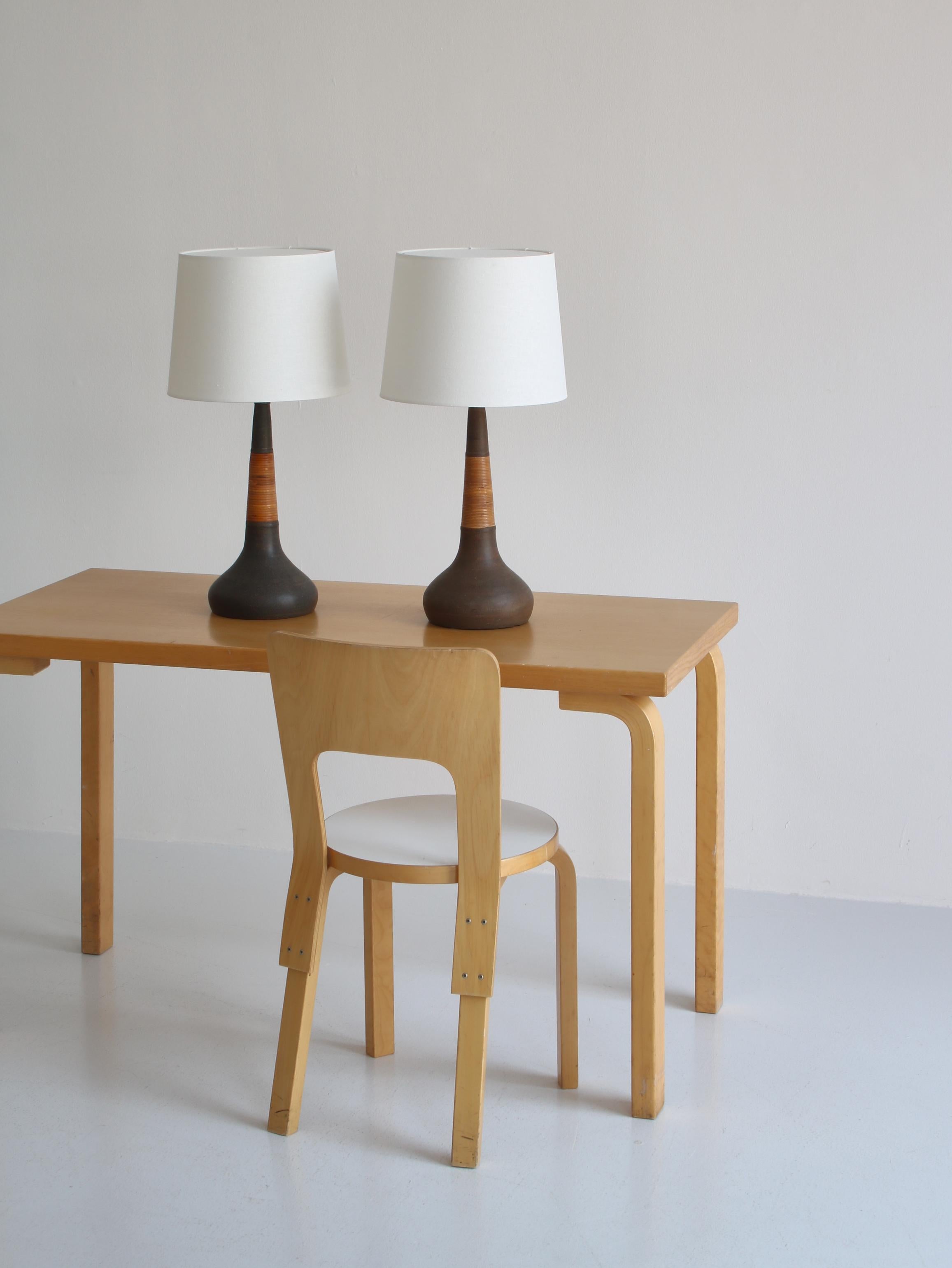 Beautiful and rare table lamps designed by Esben Klint for 