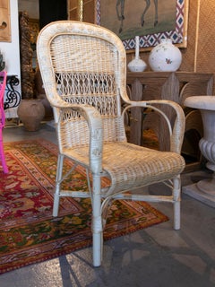 Pair of Handmade Wicker Armchairs