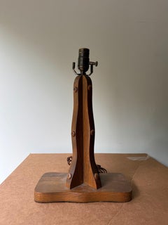 Pair of Handmade Wooden Table Lamps