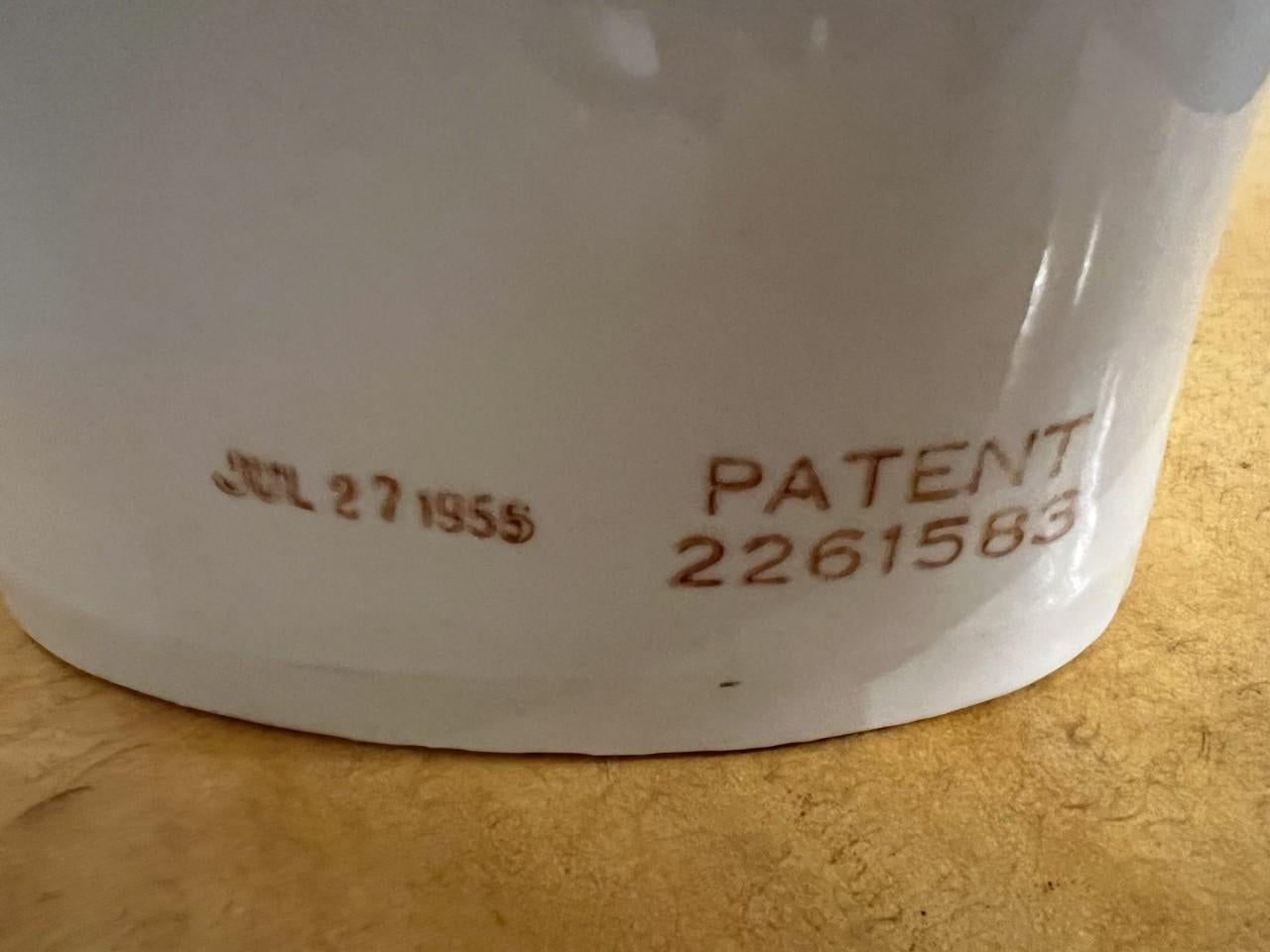 Paire de mains sur céramique « the Colonial Insulator Co » 11/1/2 Ind, Patent 22615 en vente 3