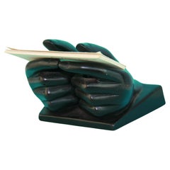 Retro Pair of Hands Sculpture/Business Card Holder