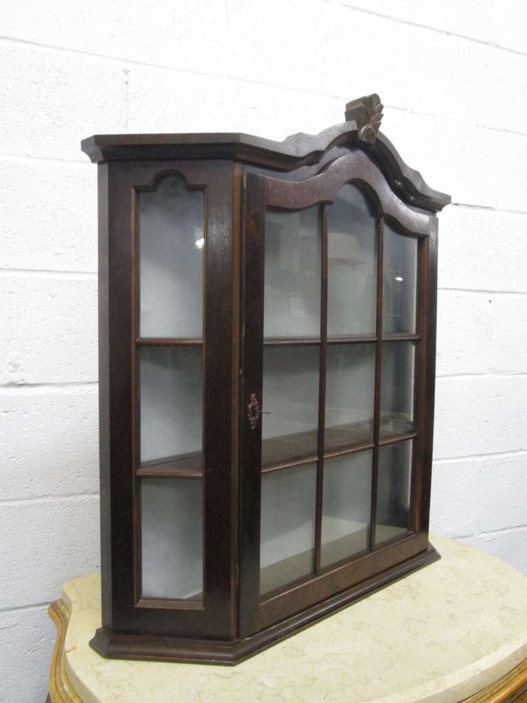 Country Pair of Hanging Cabinets For Sale