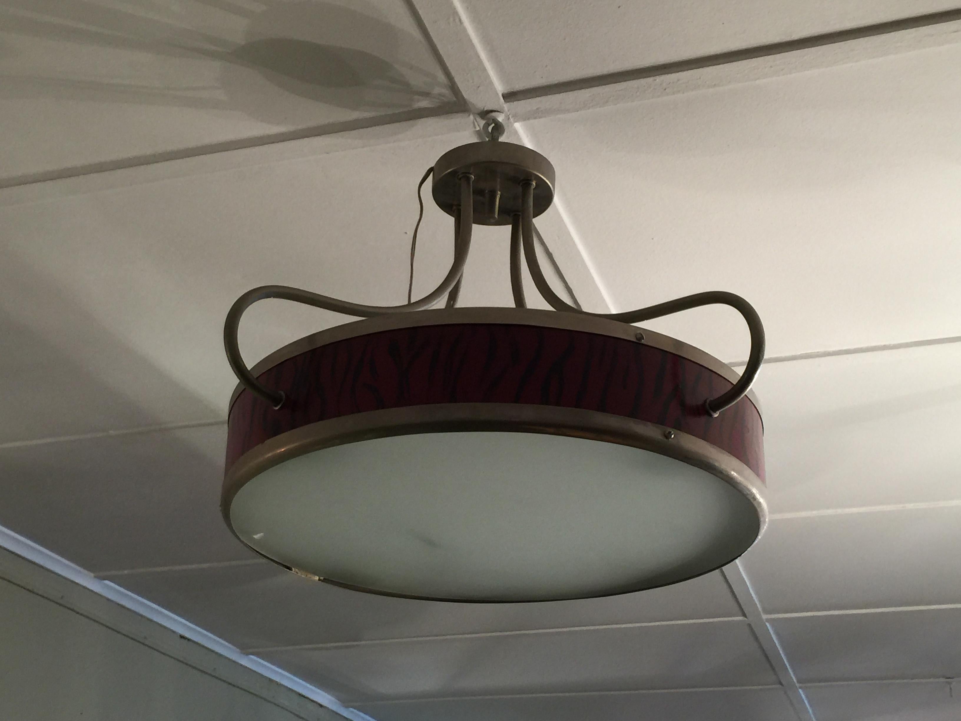Milieu du XXe siècle Paire de lampes suspendues italiennes, 1960 en vente